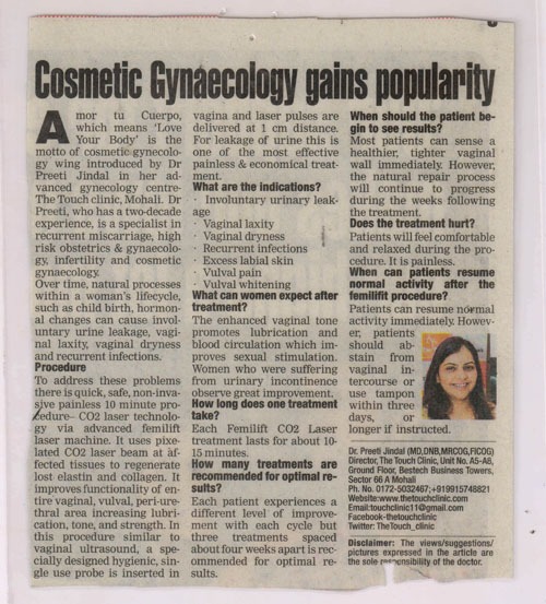 Cosmetic Gynaecology Gains Popularity